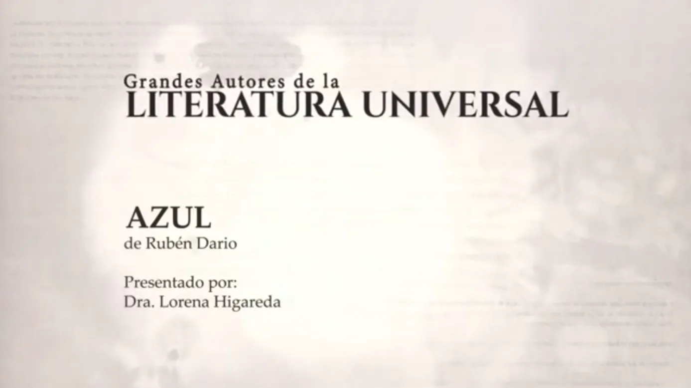 "Azul" de Rubén Darío
