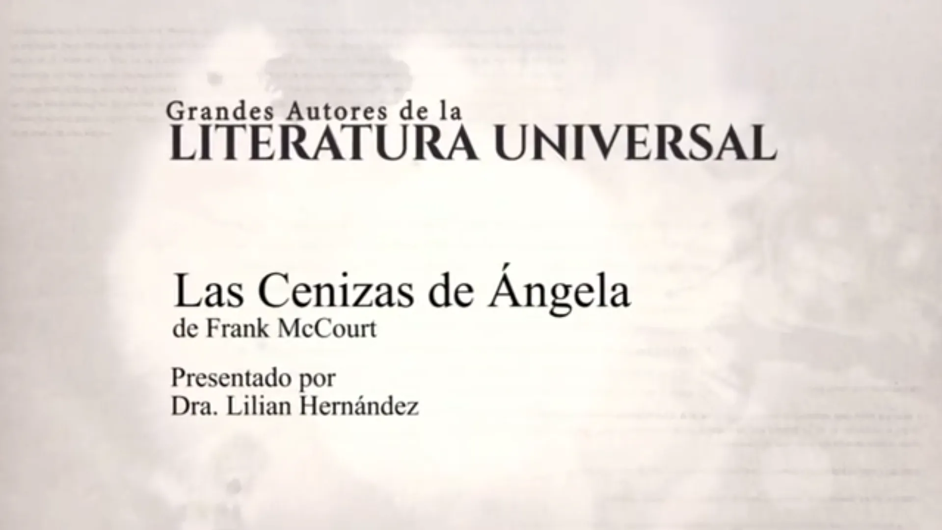 "Las Cenizas de Ángela" de Frank McCourt